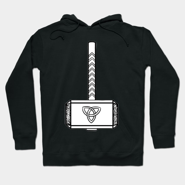 The hammer of the god of thunder. Hoodie by artsyreader